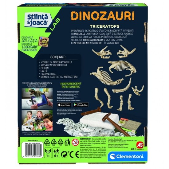 Descopera dinozaurul Triceratops 1026-50740