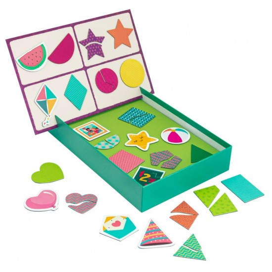 Cutie magnetica cu forme geometrice 36 piese AS 64035
