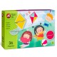Cutie magnetica cu forme geometrice 36 piese AS 64035