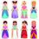Cutie magnetica universul printeselor 24 piese AS 64044