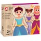 Cutie magnetica universul printeselor 24 piese AS 64044