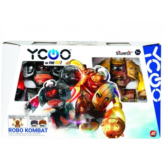 Set 2 Roboti Luptatori Cu Telecomanda Robo Kombat Viking As 88059