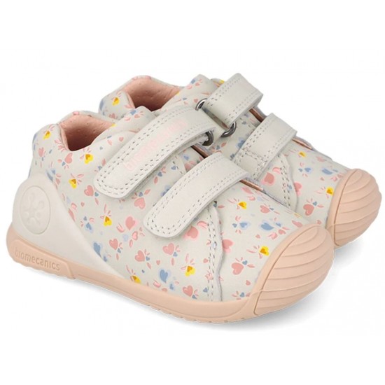 Pantofi din piele fete Biomecanics 261102-C695