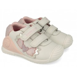 Pantofi din piele fete Biomecanics 261104-C695