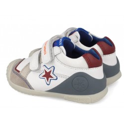 Pantofi sport din piele baieti Biomecanics 261121-B050