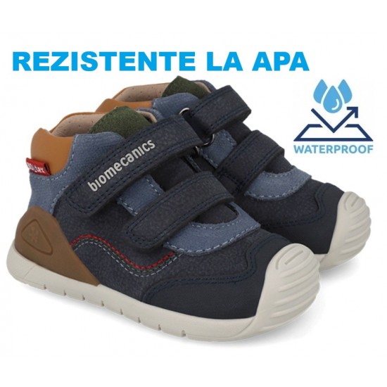 Ghete din piele impermeabile baieti Biomecanics 261133-A243