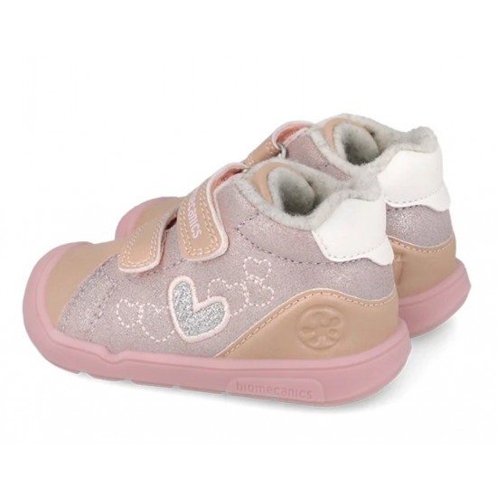 Ghete din piele captusite cu lana fete Barefoot Biomecanics 261142-B892FB