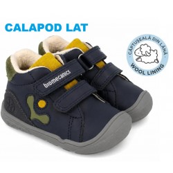 Ghete din piele captusite cu lana baieti Barefoot Biomecanics 261144-A089FB