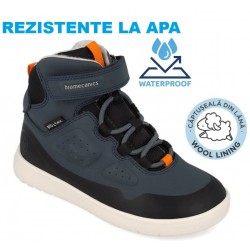 Ghete din piele impermeabile captusite cu lana baieti Biomecanics 261242-A089FB