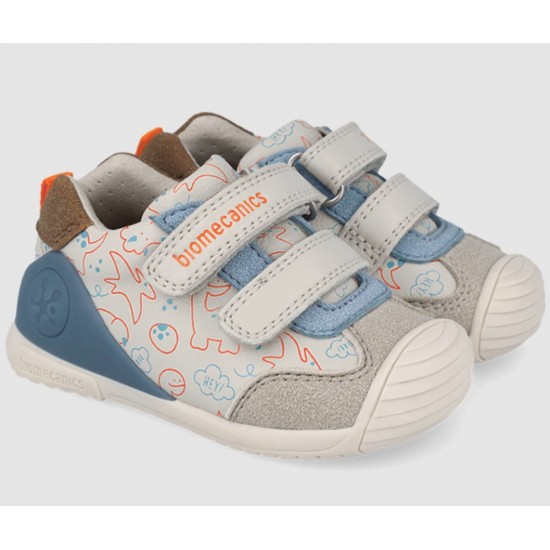 Pantofi din piele baieti Biomecanics 262120-b695