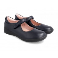 Pantofi bleumarin decupati din piele fete Biomecanics 181120-B089