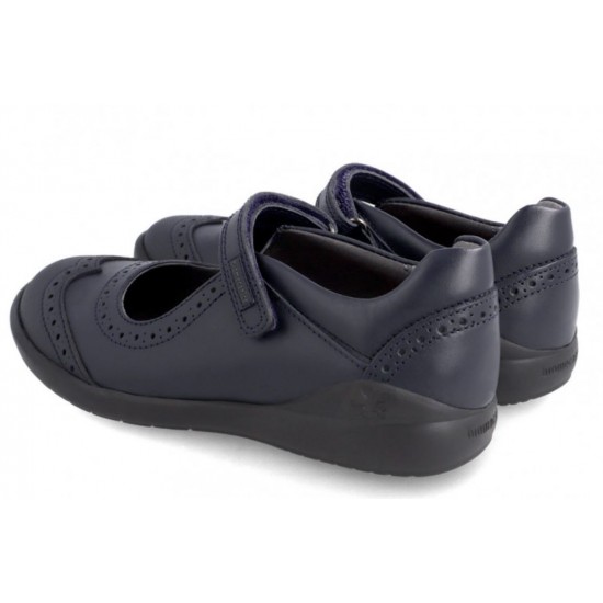 Pantofi bleumarin decupati din piele fete Biomecanics 191110-B089