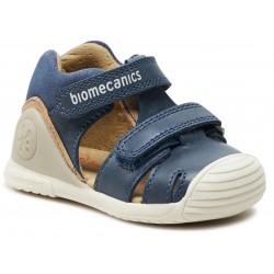 Sandale din piele primii pasi baieti Biomecanics 242126-A