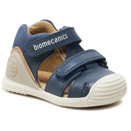 Sandale din piele primii pasi baieti Biomecanics 242126-A