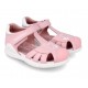 Sandale roz din piele fete Biomecanics 242230-A712