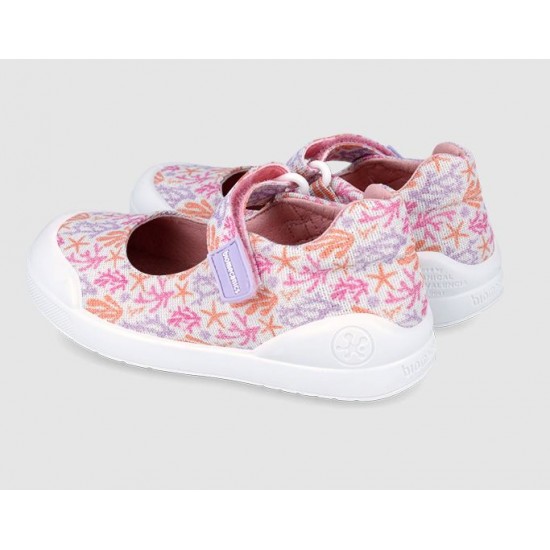 Pantofi decupati textili fete Biomecanics 242292-B050