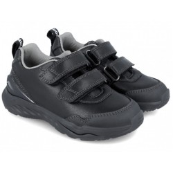 Pantofi negri din piele baieti Biomecanics 241020-A054