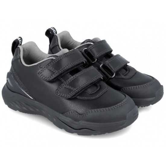 Pantofi negri din piele baieti Biomecanics 241020-A054