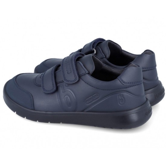 Pantofi bleumarin din piele baieti calapod lat Biomecanics 251020-B089
