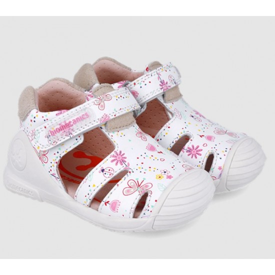 Sandale din piele fete Biomecanics 252101-B050