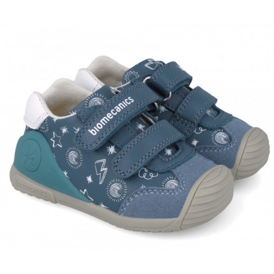 Pantofi din piele baieti Biomecanics 252115-A556