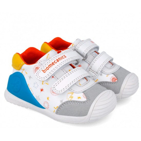 Pantofi din piele baieti Biomecanics 252115-C835