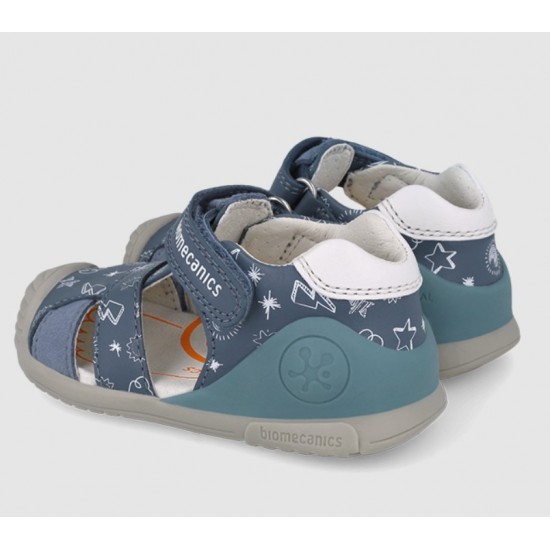 Sandale din piele baieti Biomecanics 252116-A556