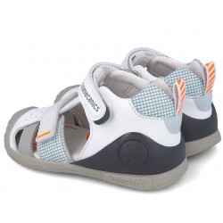 Sandale din piele baieti Biomecanics 252117-C050