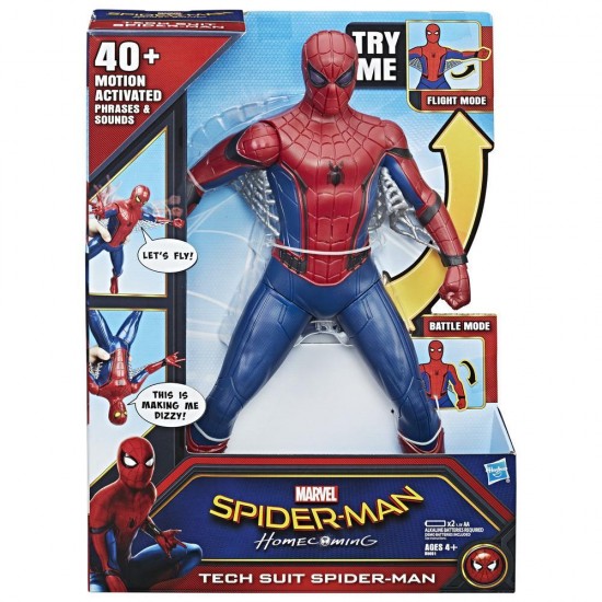 Figurina Spiderman Tech suit Hasbro B9691 cu sunete si lumini