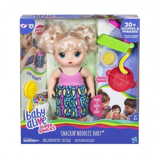 Papusa Hasbro Bebelus Baby Alive Super Snacks