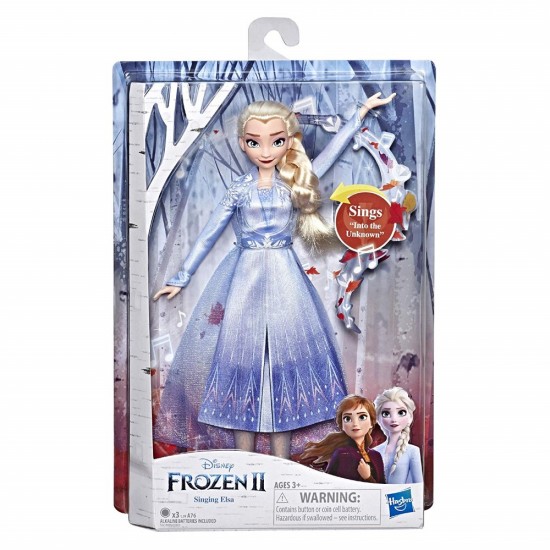 Papusa Frozen II Elsa cu lumini si sunete Hasbro E6852
