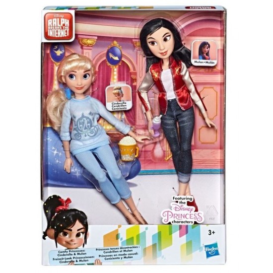 Set papusi Hasbro Ralph rupe netu Cenusareasa si Mulan E7356-E7414