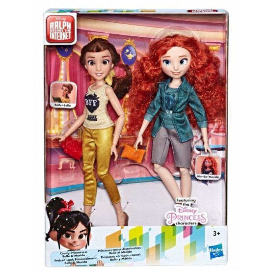 Set papusi Hasbro Ralph rupe netu Belle si Merida E7356-E7415