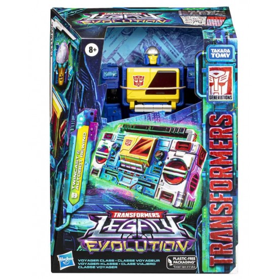 Transformers Legacy Evolution Figurina Twincast & Autobot Rewind 17cm Hasbro F2991-F7208