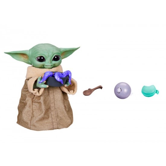 Star Wars figurina Animatronica Gustarea Galactica Grogu Baby Yoda Mandalorianul Hasbro F2849