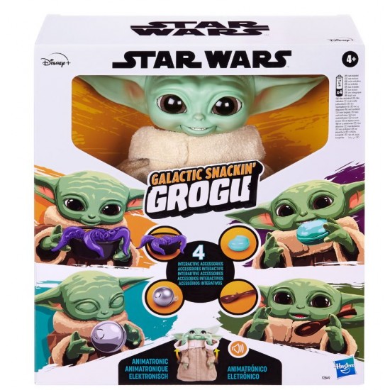 Star Wars figurina Animatronica Gustarea Galactica Grogu Baby Yoda Mandalorianul Hasbro F2849