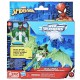 Spiderman set vehicul si figurina Green Symbiote Hasbro F8845-F8968