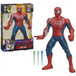 Figurina Spider Man - set incarcare de putere cu figurina Spider Man si accesorii, 36,5 cm, Hasbro, G3408