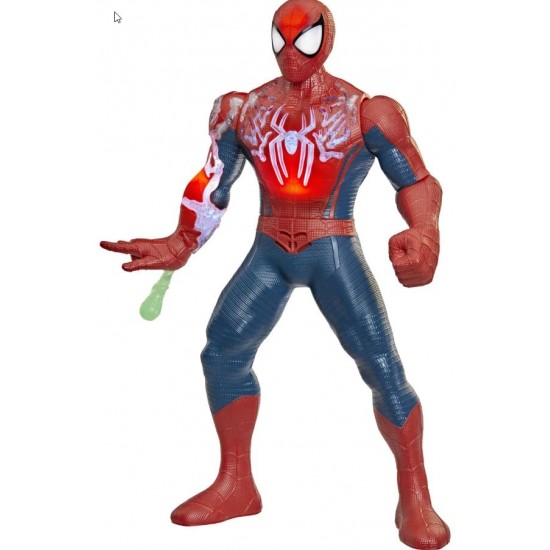 Figurina Spider Man - set incarcare de putere cu figurina Spider Man si accesorii, 36,5 cm, Hasbro, G3408