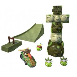 Angry birds go jenga tower