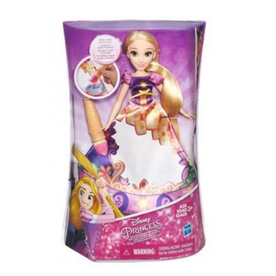 Papusa Hasbro Disney Rapunzel cu rochie magica