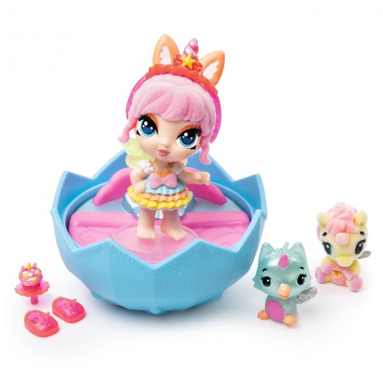 Pixies set papusa cu 2 figurine Hachimals Spin-master 6053996