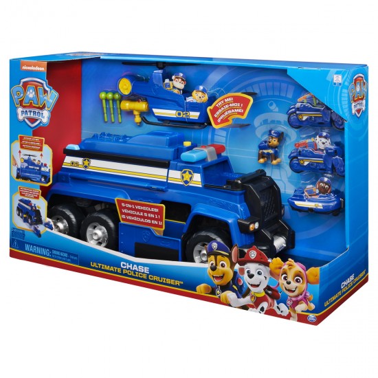 Paw Patrol ultimate police cruiser 5in1 Patrula Catelusilor Spin-master 6058329