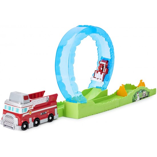 Paw Patrol pista cu lansator masina Marshall Spinmaster 6058363