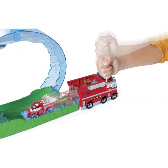 Paw Patrol pista cu lansator masina Marshall Spinmaster 6058363