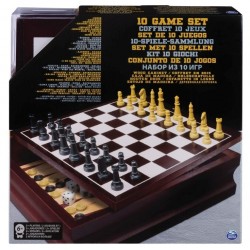 Set 10 jocuri in cutie de lemn Spin-master 6033153