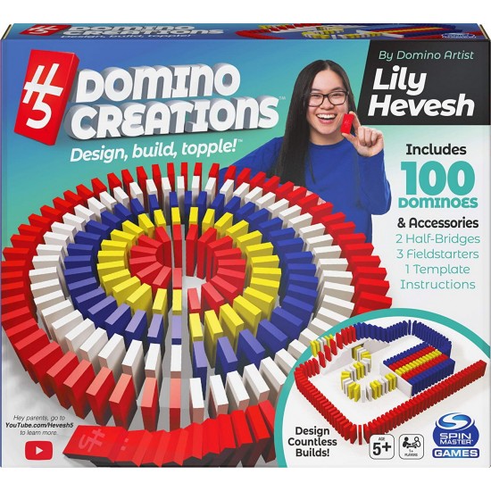 Domino art set deluxe 100 piese cu accesorii Spin-master 6059227