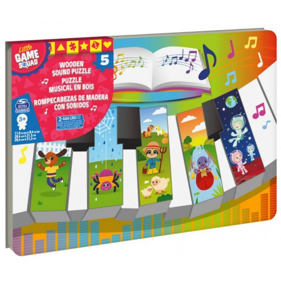 Puzzle din lemn pian cu sunete Spin-master 6059753