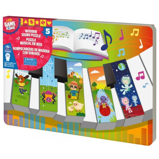 Puzzle din lemn pian cu sunete Spin-master 6059753