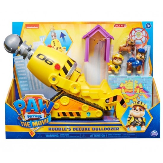 Paw Patrol Patrula Catelusilor buldozerul Deluxe al lui Rubble 6063424